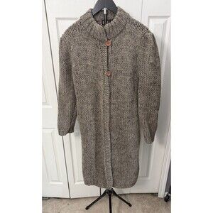 PGE Women Cardigan Knit Wool Mohair Blend Sweater Jacket Vintage Large